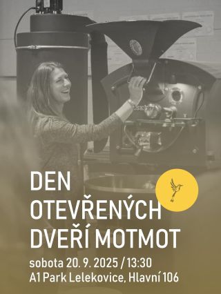 ✨ Už tuto sobotu 20. 9. od 13:30 otevíráme dveře naší pražírny MOTMOT v Lelekovicích! Přijďte si užít voňavé kávové...