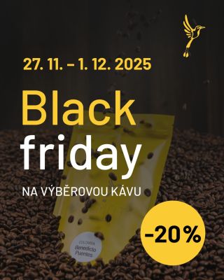 Největší slevová akce tohoto roku je tady! 🖤 🎉 Od 27. 11. do 1. 12. 2025 u nás na eshopu nakoupíte kafe s 20% slevou....