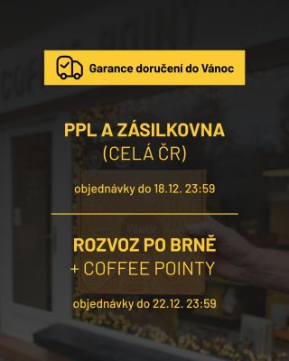 Ještě to stíháte! 🎁 Objednejte do následujících termínů a dárky vám stihneme doručit ještě pod stromeček.🎄 💛 Zásilkovna a...